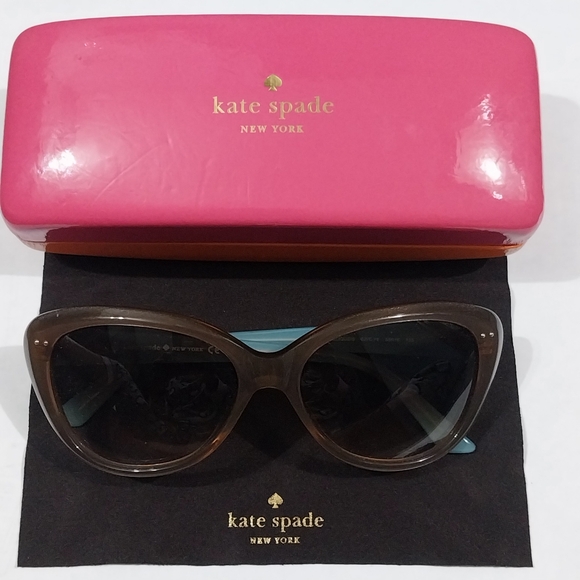 Kate Spade New York Sunglasses Angeliq Cat Eye Sunglasses Womens Brown Sunglasse main image 5